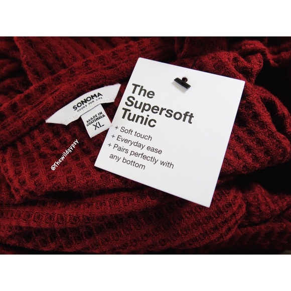 NWT Ultra soft maroon cable knit sweater 🍁 - Picture 6 of 6